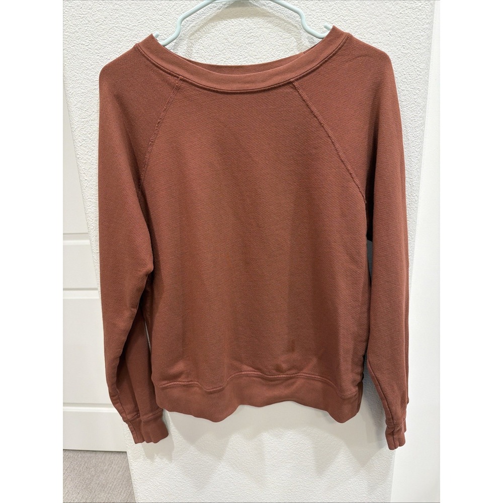 Caramel Brown Sweatshirt Mate The Label Organic Cotton Small Elevated Basic